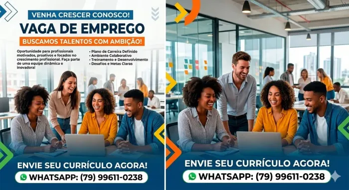 VAGA DE EMPREGO CONSULTOR DE VENDAS 