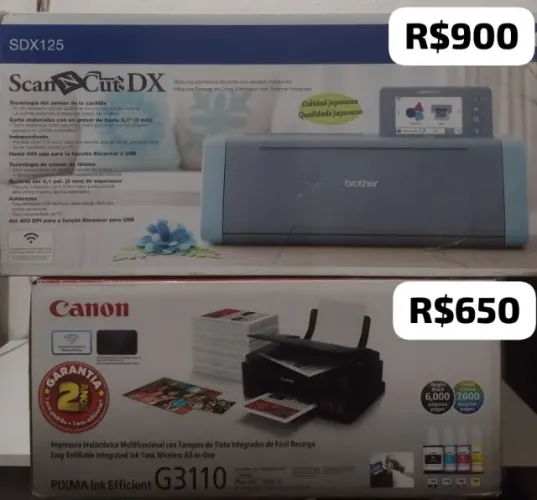 Máquina de Corte e Impressora Multifuncional 
