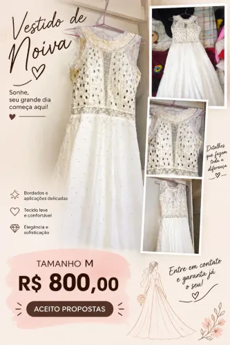 Vestido de noiva Tamanho M