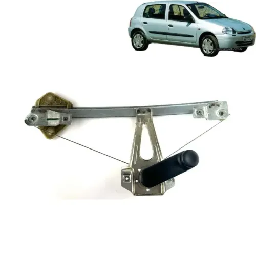 Maquina de Vidro Renault Clio Traseiro Esquerdo Manual 2002 2003 2004 2005 2006 2007 2008