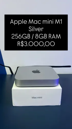 Mac Mini M1 / 256GB / 8GB RAM / Seminovo / Loja Física / R$3.000,00