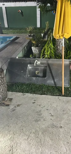Pia aço inox 1,5 X 0,60