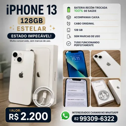 IPHONE 13 128GB - ESTADO IMPECÁVEL