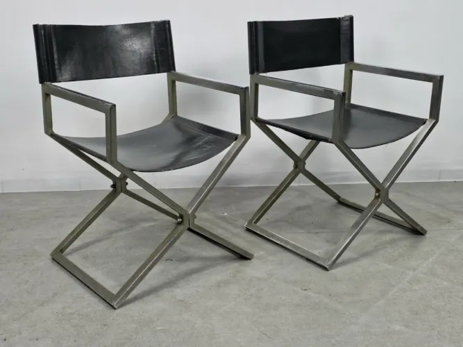 Par de cadeira década de 70 desing italiano 
