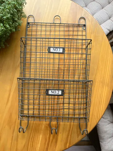 Organizador de parede em metal