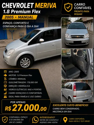 Chevrolet Meriva Premium 1.8 MPFI 8V Flexpower 2006
