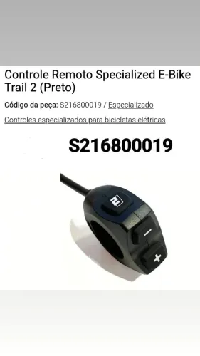 Controle remoto Specilized Turbo Levo G3