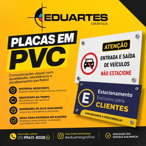 Placas em PVC