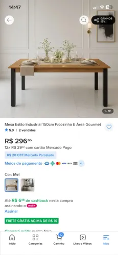 Mesa em madeira