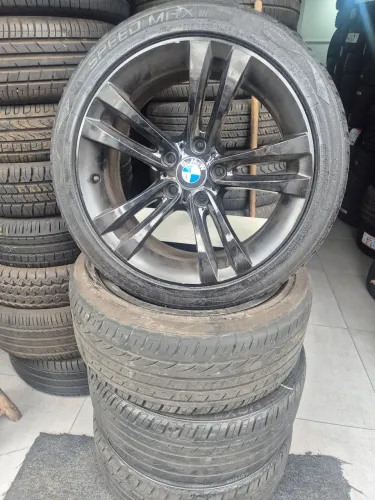 Jogo de roda e pneu bmw aro 18