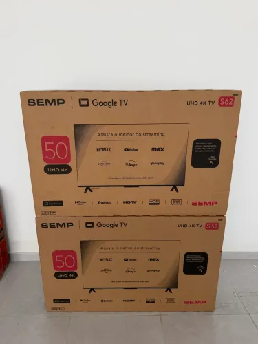 Smart TV 50" SEMP 4K UHD LED 50S62 Google TV AiPQ Google Assistente 3 HDMI