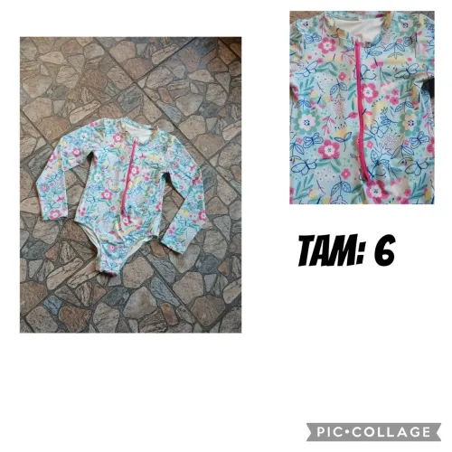 ? Maiô Infantil Manga Longa (Proteção e Estilo!) - Tam 6