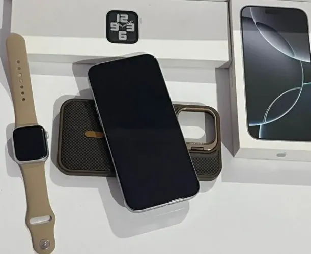 iPhone 16 Pro Max 256Gb + Apple Watch SE 2ª Geração - Troco por iPhone 17 pro/max