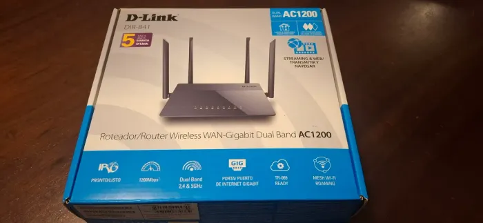 Router WiFi 5 Dlink ac 1200 dir 841 Completo