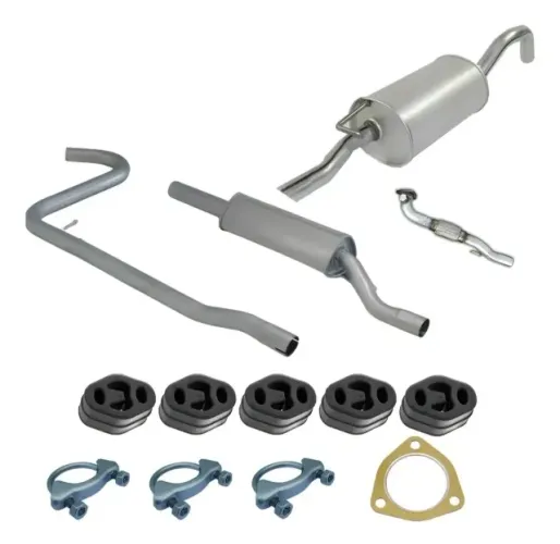 Kit escapamento silencioso para fox, gol, crossfox ou spacefox 1.0