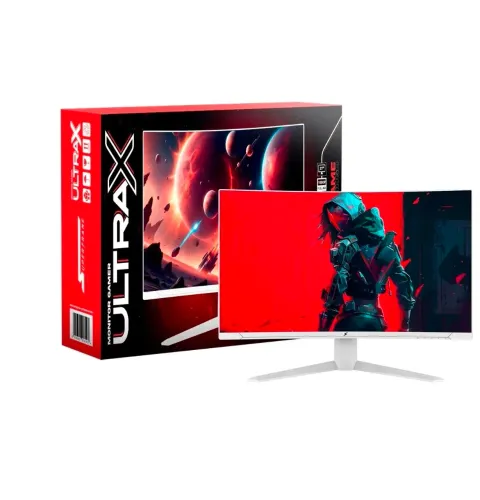 Monitor Gamer SuperFrame Ultrax 27" Curvo 300Hz Branco (FHD, 1ms)