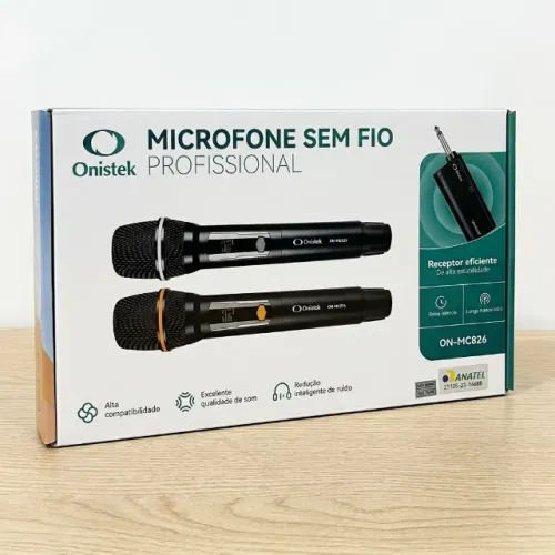 MICROFONE SEM FIO PROFISSIONAL RECARREGAVEL ONISTEK