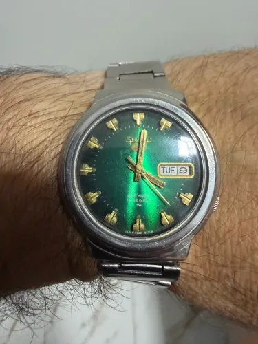 Seiko 5 verde sunburst Automatico