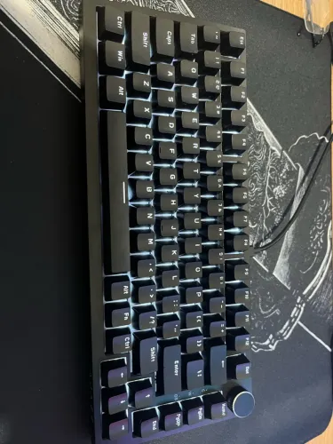 Teclado Mecânico Gamer AJAZZ AK820 75% com Iluminação Branca - Usado