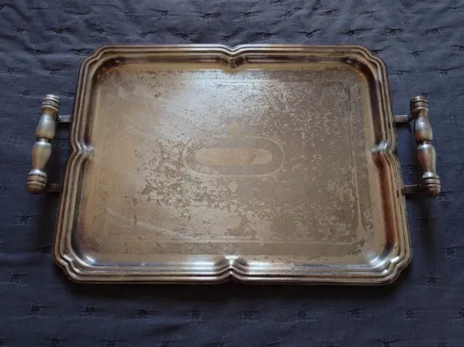 Bandeja Antiga em Prata Cristofoli Para Servir