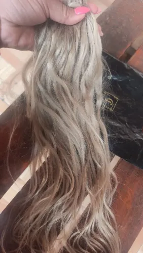 Mega hair loiro indiano 70 cm 