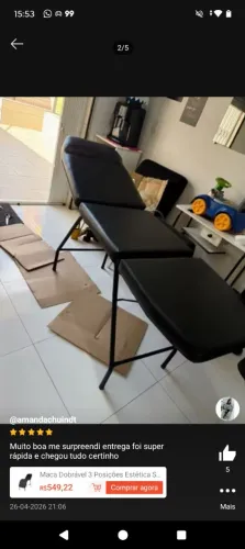 vendo Maca 3 posições preta nova nunca usada lacrada nota com fiscal