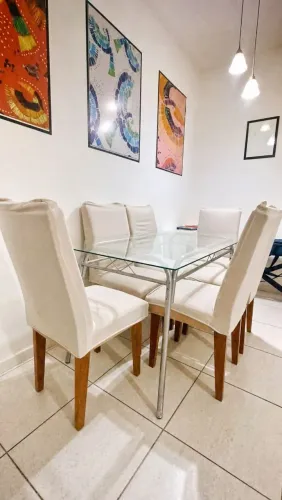 Conjunto de mesa de jantar 6 lugares