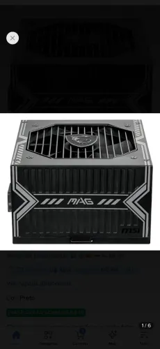 Fonte Atx 650w Msi Mag A650bnl 80 Plus Bronze