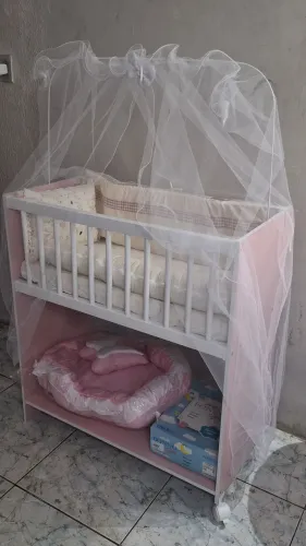 Berço + Kit mini berço luxo