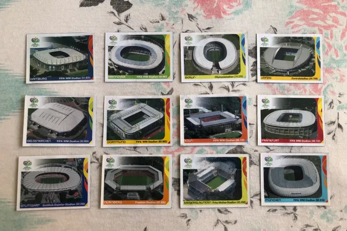 Figurinhas Estádios Copa 2006 Alemanha - Recortados