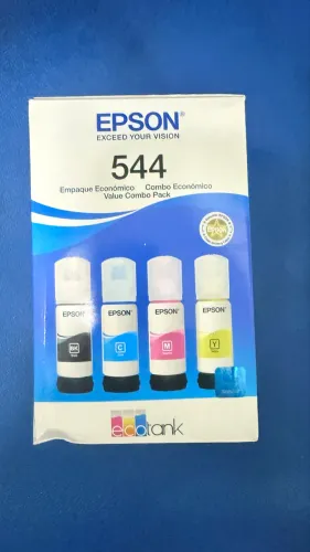 Kit 4 Refil De Tinta Original Epson 544 Para Impressora L3250 L3110 L3150 L3160 Ecotank