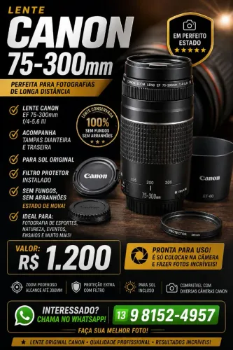 Lente Canon - Fotografia