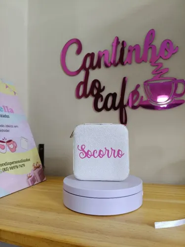 Mini porta-joias personalizado - lembrancinha brinde presente de aniversário
