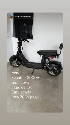 MOTO ELETRICA RECEM COMPRADA, POUCO QUILOMETRADA
