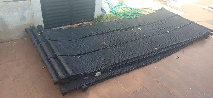 Aquecedor piscina Solar 6 modulos de 3 partes total 18