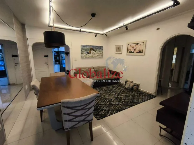 Apartamento de 104 m² a venda, 2 quartos, 2 banheiros, 1 vaga, DCE, prédio com 2 piscinas