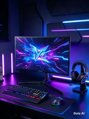 Monitor Gamer Curvo Samsung 24 C24FG73 144Hz com defeito na tela<br>