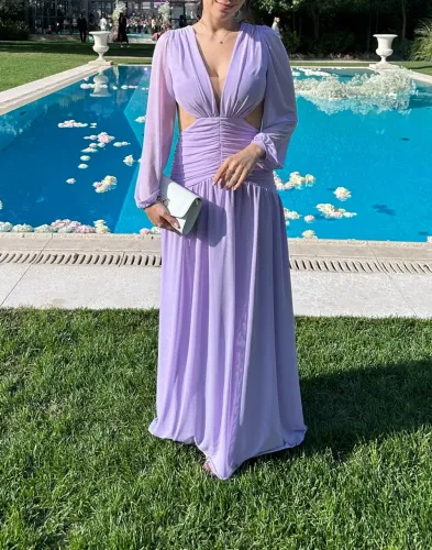 Vestido casamento lilás