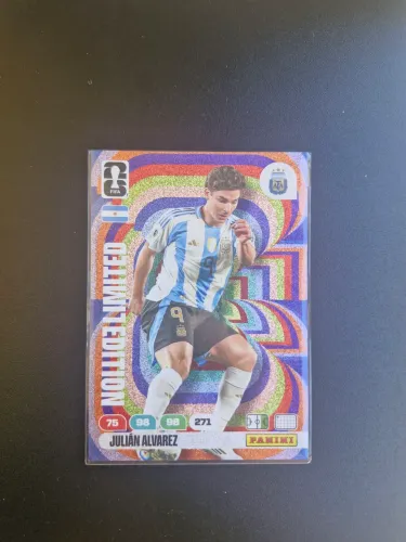 Card Julian Alvarez Limited Edition Europeu - Adrenalyn Panini Copa 2026