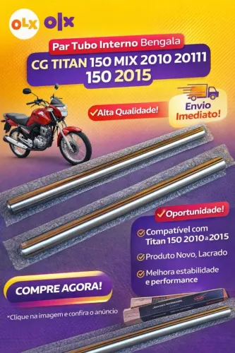 Par Tubo Interno Bengala Cg Titan 150 Mix 2009  até 2013