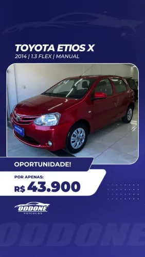 Toyota Etios X 1.3 Flex 16V 5P Mec. 2014
