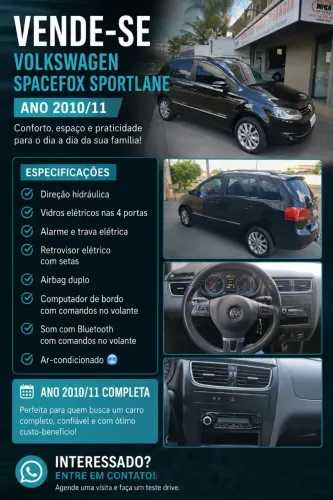 Volkswagen Spacefox Sportline/highline 1.6 T.flex 2011