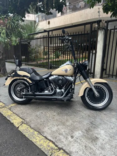 Harley Davidson Softail Fat Boy Low Special 2015 Bege