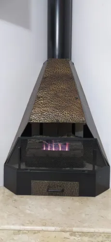 Lareira de Canto e Queimador
