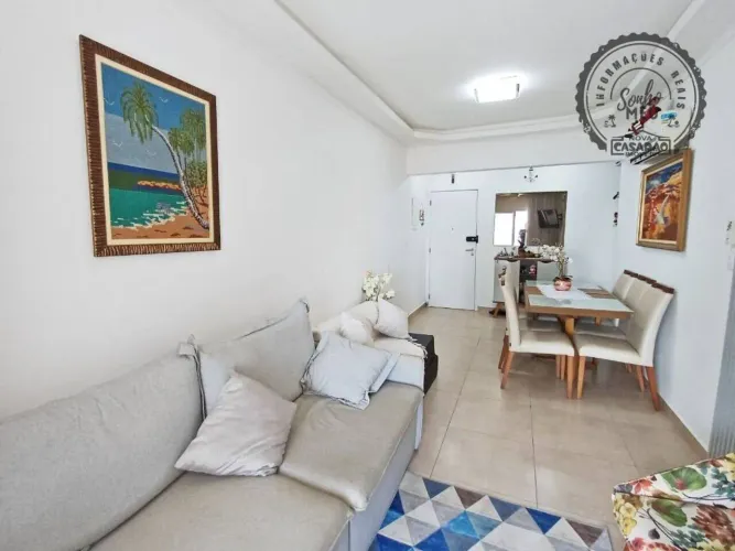Caiçara  68 m²  2 Dorms com Suíte  Varanda Gourmet  100m da Praia