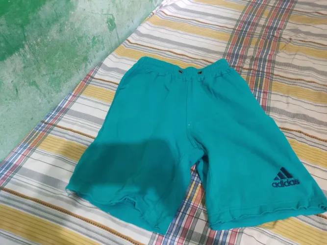 Bermuda Adidas Original (Nova) - Tamanho G - Cor Verde Petróleo