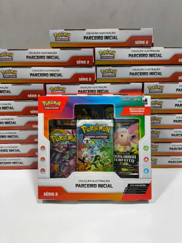 BOX POKÉMON TCG - CASE DE COLEÇÃO ILUSTRAÇÃO PARCEIRO INICIAL (SÉRIE 2) - LACRADO!