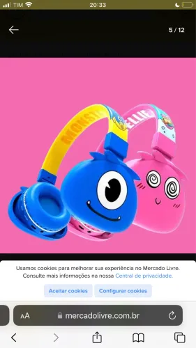 Fone infantil Rosa bluetooth