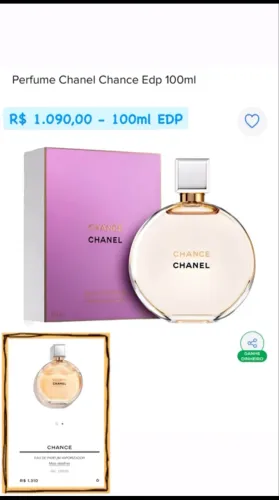 Perfume importado chance Chanel 