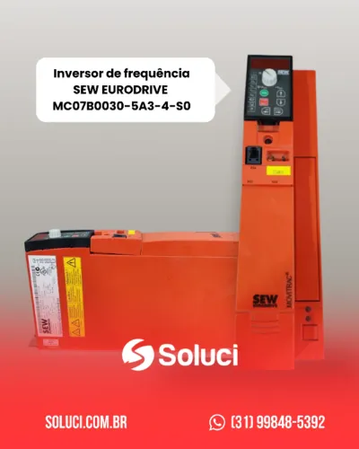 inversor de Frequência - SEW EURODRIVE MC07B0030-5A3-4-S0/ FSC11B MOVITRAC B- W/O ANY ACCS